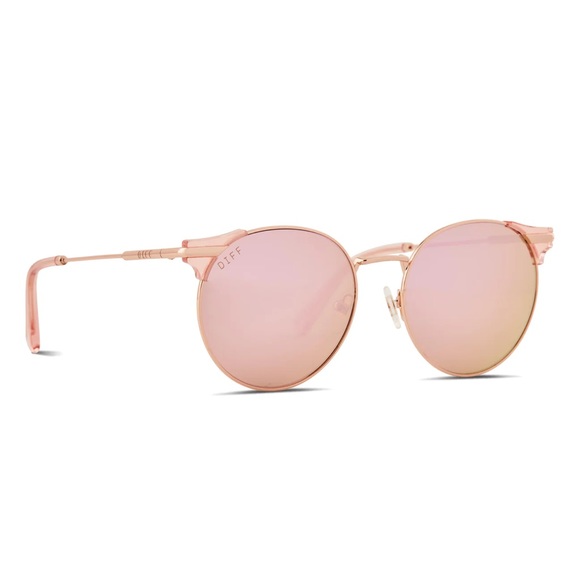 BNWT Diff Eyewear X Tori Kelly, Shine On Rose Gold Cherry Blossom - Picture 2 of 7